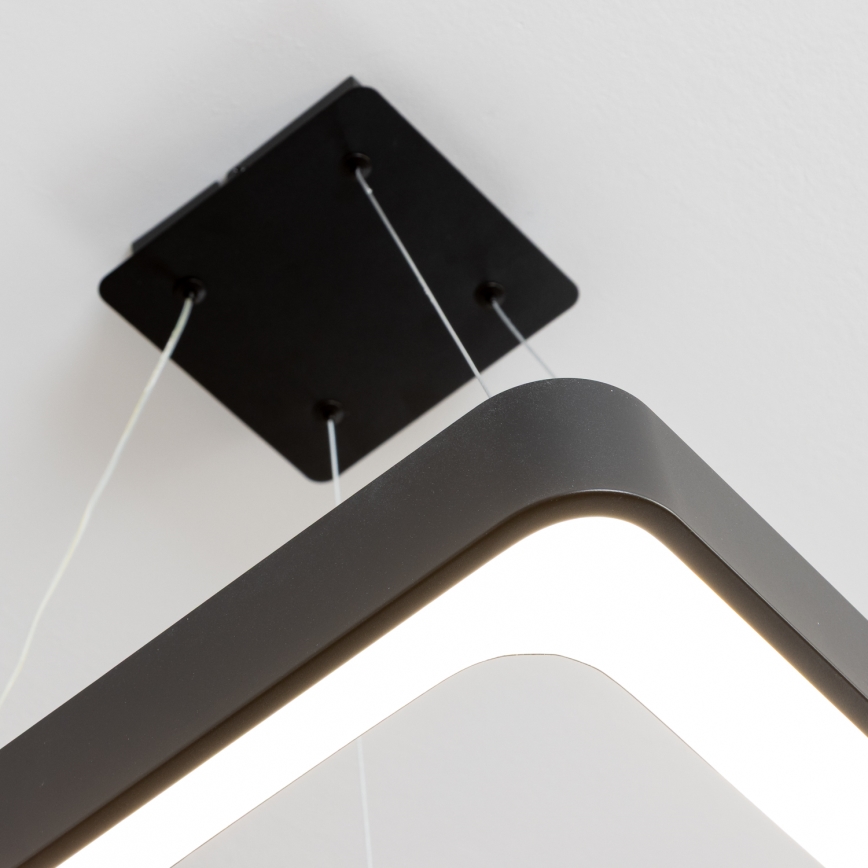 Brilagi - LED Stmívatelný lustr na lanku FALCON II LED/80W/230V 3000-6500K 40x40 cm černá + dálkové ovládání