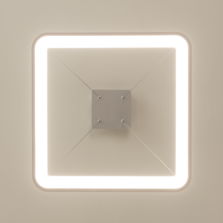 Brilagi - LED Stmívatelný lustr na lanku FALCON SLIM LED/50W/230V 3000-6500K 50x50 cm bílá + dálkové ovládání