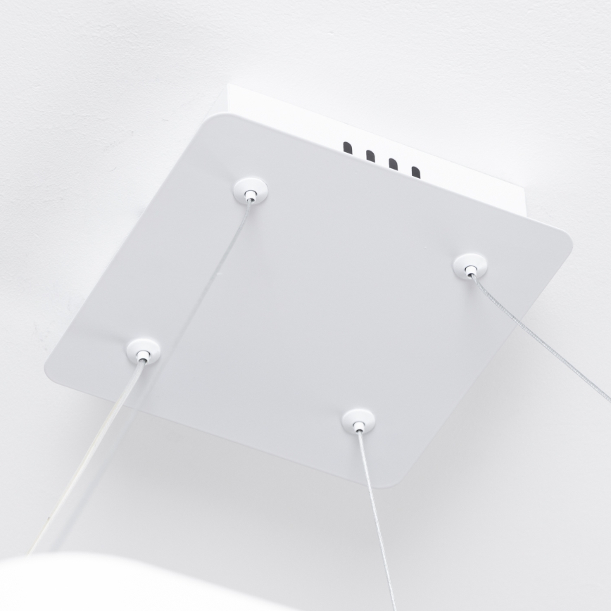 Brilagi - LED Stmívatelný lustr na lanku FALCON SLIM LED/50W/230V 3000-6500K 50x50 cm bílá + dálkové ovládání