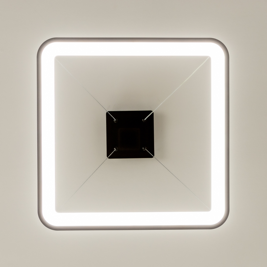 Brilagi - LED Stmívatelný lustr na lanku FALCON SLIM LED/50W/230V 3000-6500K 50x50 cm černá + dálkové ovládání