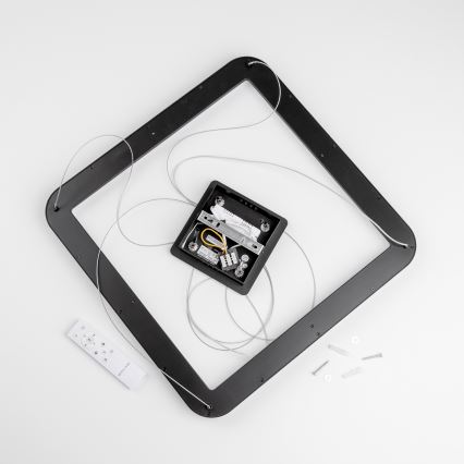 Brilagi - LED Stmívatelný lustr na lanku FALCON SLIM LED/50W/230V 3000-6500K 50x50 cm černá + dálkové ovládání