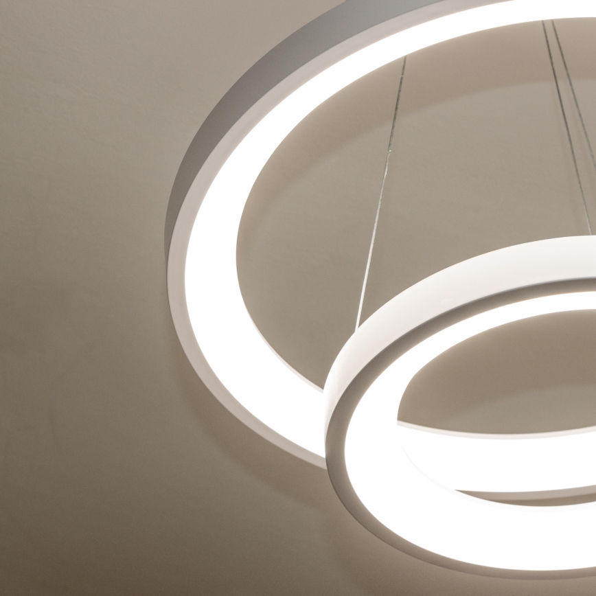 Brilagi - LED Stmívatelný lustr na lanku FALCON SLIM LED/68W/230V 3000-6500K pr. 50 cm bílá + dálkové ovládání