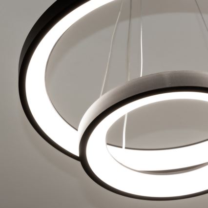 Brilagi - LED Stmívatelný lustr na lanku FALCON SLIM LED/68W/230V 3000-6500K pr. 50 cm černá + dálkové ovládání