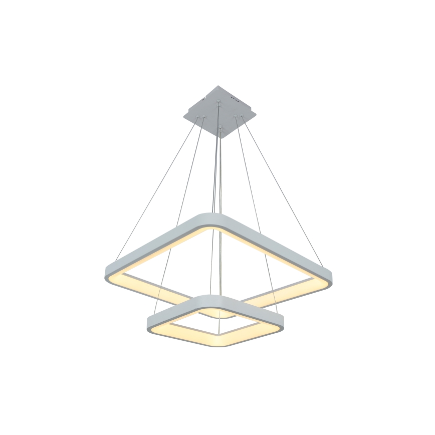 Brilagi - LED Stmívatelný lustr na lanku FALCON SLIM LED/78W/230V 3000-6500K 50x50 cm bílá + dálkové ovládání