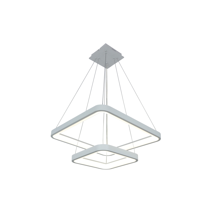 Brilagi - LED Stmívatelný lustr na lanku FALCON SLIM LED/78W/230V 3000-6500K 50x50 cm bílá + dálkové ovládání