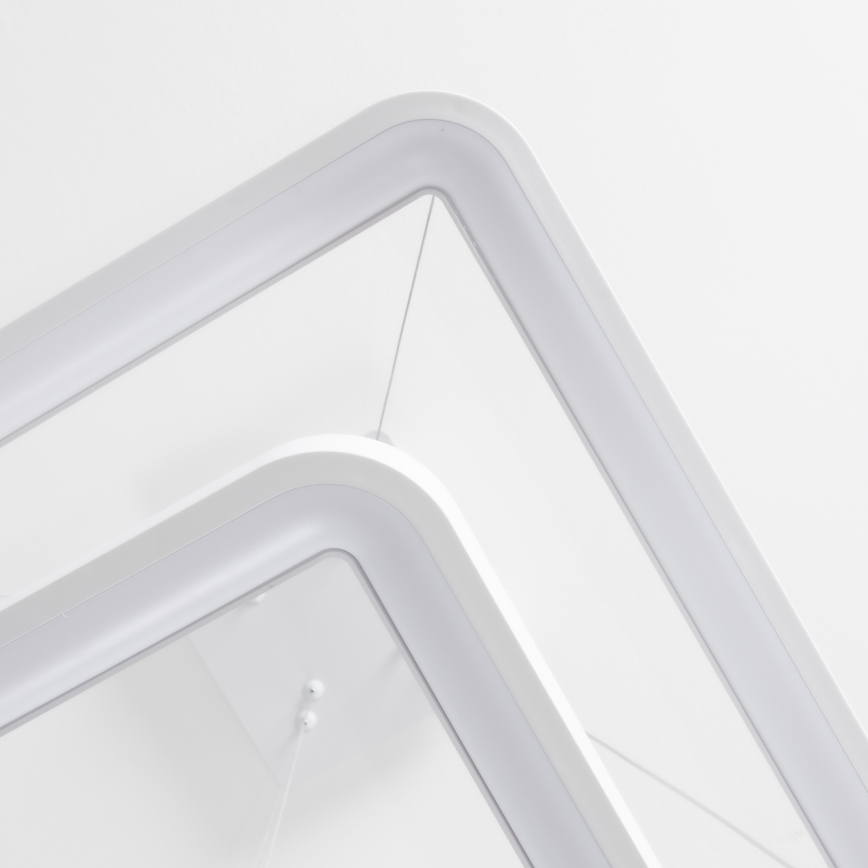 Brilagi - LED Stmívatelný lustr na lanku FALCON SLIM LED/78W/230V 3000-6500K 50x50 cm bílá + dálkové ovládání