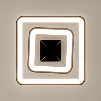 Brilagi - LED Stmívatelný lustr na lanku FALCON SLIM LED/78W/230V 3000-6500K 50x50 cm černá + dálkové ovládání