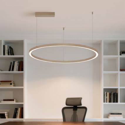 Brilagi - LED Stmívatelný lustr na lanku PORTOFINO LED/60W/230V 3000-6000K pr. 80 cm béžová + dálkové ovládání