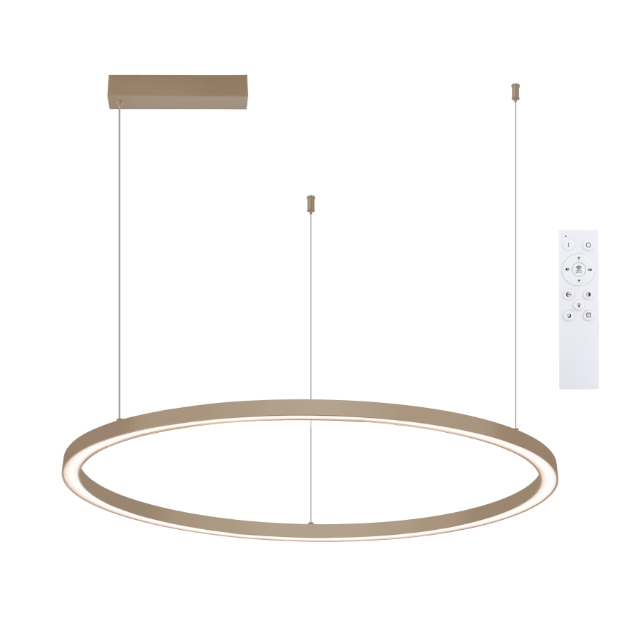 Brilagi - LED Stmívatelný lustr na lanku PORTOFINO LED/60W/230V 3000-6000K pr. 80 cm béžová + dálkové ovládání