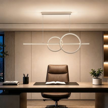BRILAGI - LED Stmívatelný lustr na lanku SIGNATURE LED/53W/230V 3000-6000K 120 cm béžová+ dálkové ovládání