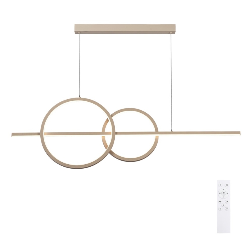 BRILAGI - LED Stmívatelný lustr na lanku SIGNATURE LED/53W/230V 3000-6000K 120 cm béžová+ dálkové ovládání