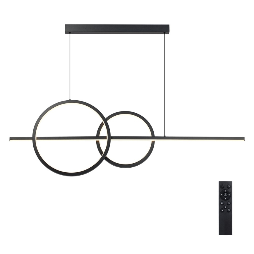 BRILAGI - LED Stmívatelný lustr na lanku SIGNATURE LED/53W/230V 3000-6000K 120 cm černá + dálkové ovládání