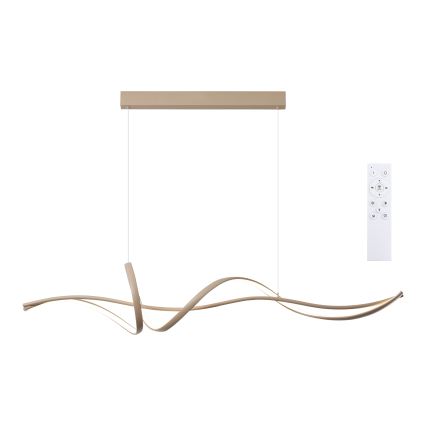 Brilagi - LED Stmívatelný lustr na lanku SIGNATURE LED/55W/230V 3000-6000K 120x23 cm béžová + dálkové ovládání