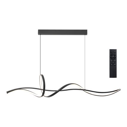 Brilagi - LED Stmívatelný lustr na lanku SIGNATURE LED/55W/230V 3000-6000K 120x23 cm černá + dálkové ovládání