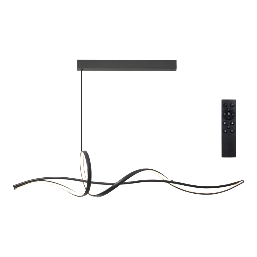 Brilagi - LED Stmívatelný lustr na lanku SIGNATURE LED/55W/230V 3000-6000K 120x23 cm černá + dálkové ovládání