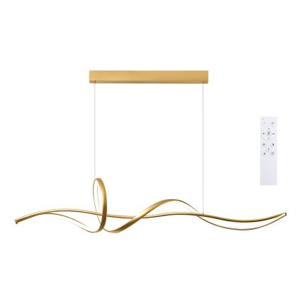 Brilagi - LED Stmívatelný lustr na lanku SIGNATURE LED/55W/230V 3000-6000K 120x23 cm zlatá + dálkové ovládání