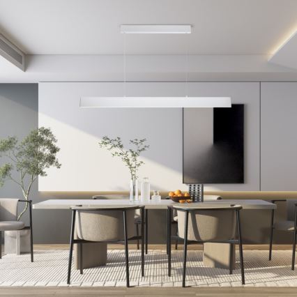 Brilagi - LED Stmívatelný lustr na lanku SLIMLINE LED/40W/230V 3000-6000K bílá + dálkové ovládání