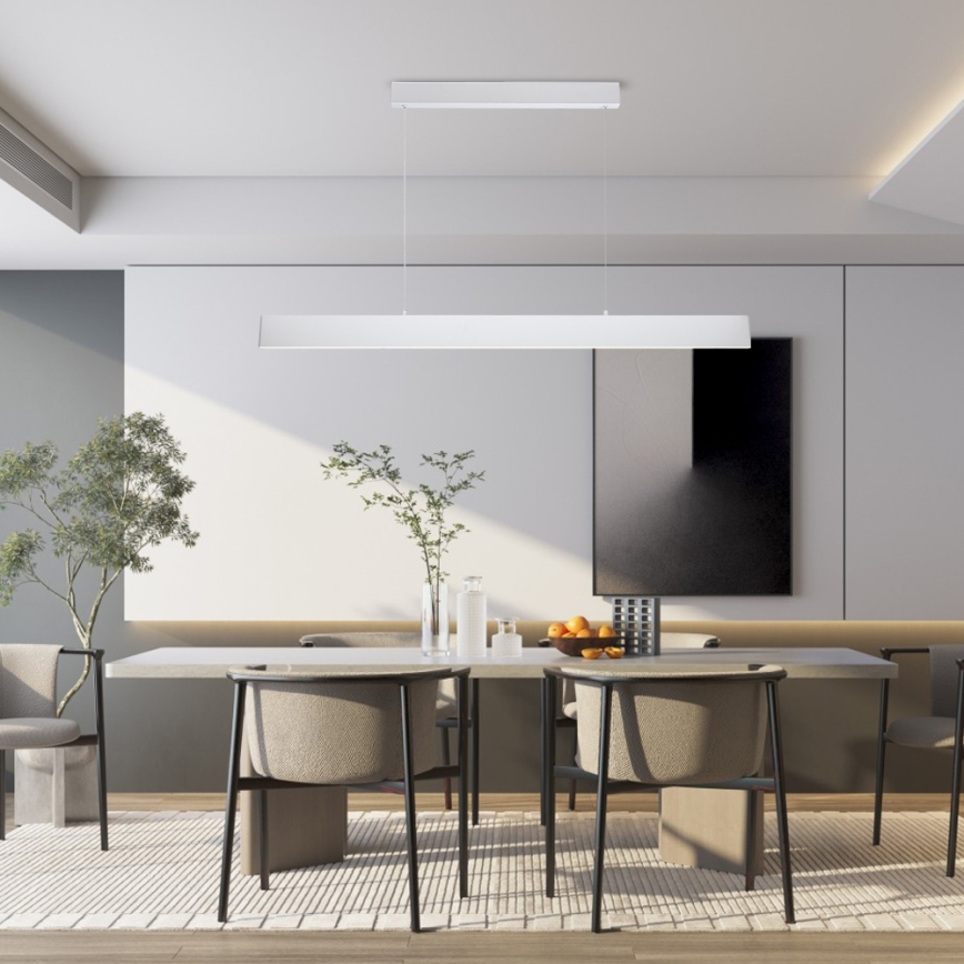 Brilagi - LED Stmívatelný lustr na lanku SLIMLINE LED/40W/230V 3000-6000K bílá + dálkové ovládání