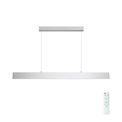 Brilagi - LED Stmívatelný lustr na lanku SLIMLINE LED/40W/230V 3000-6000K stříbrná + dálkové ovládání