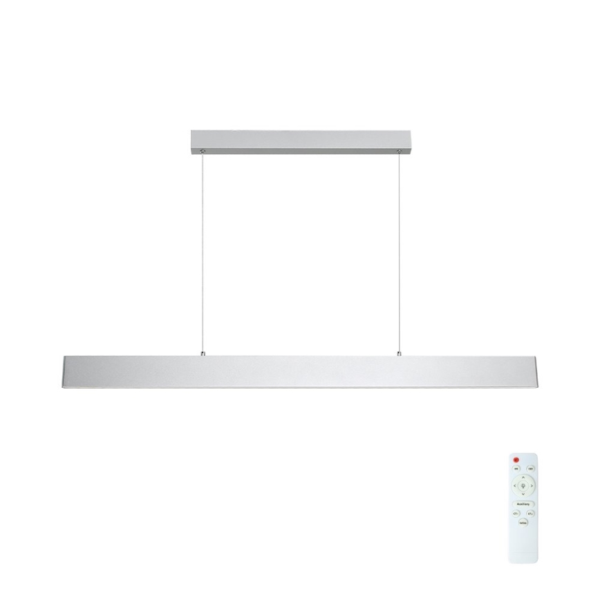 Brilagi - LED Stmívatelný lustr na lanku SLIMLINE LED/40W/230V 3000-6000K stříbrná + dálkové ovládání