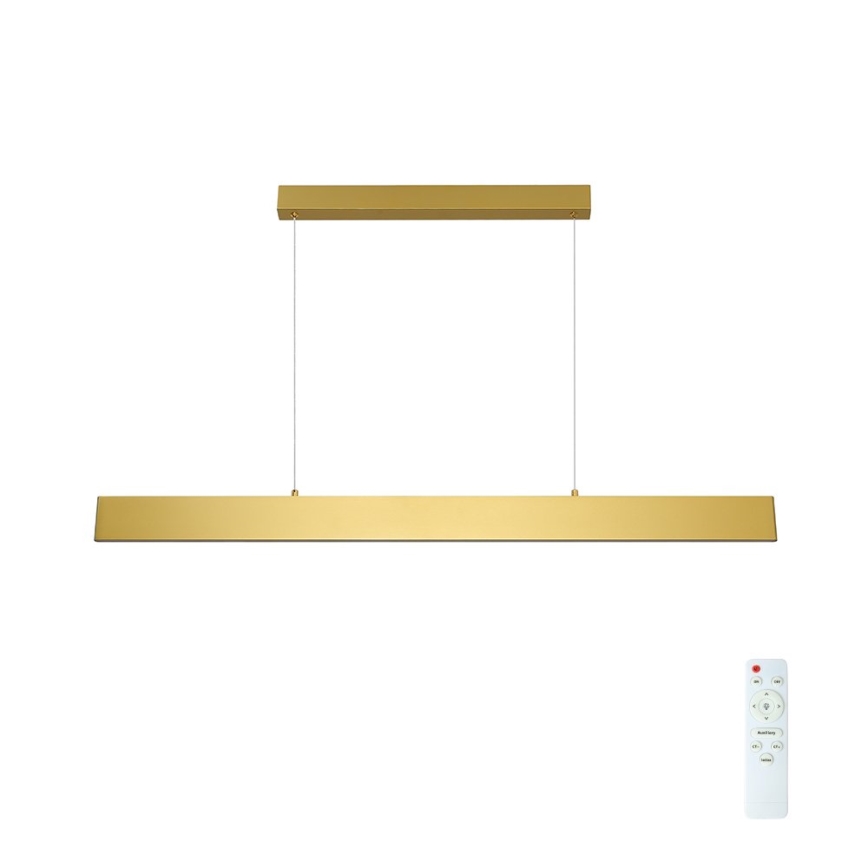 Brilagi - LED Stmívatelný lustr na lanku SLIMLINE LED/40W/230V 3000-6000K zlatá + dálkové ovládání
