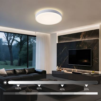 Brilagi - LED Stmívatelné stropní svítidlo CORVO LED/72W/230V 3000-6000K bílá pr. 50 cm + dálkové ovládání
