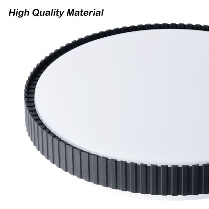 Brilagi - LED Stmívatelné stropní svítidlo CORVO LED/72W/230V 3000-6000K černá pr. 50 cm + dálkové ovládání