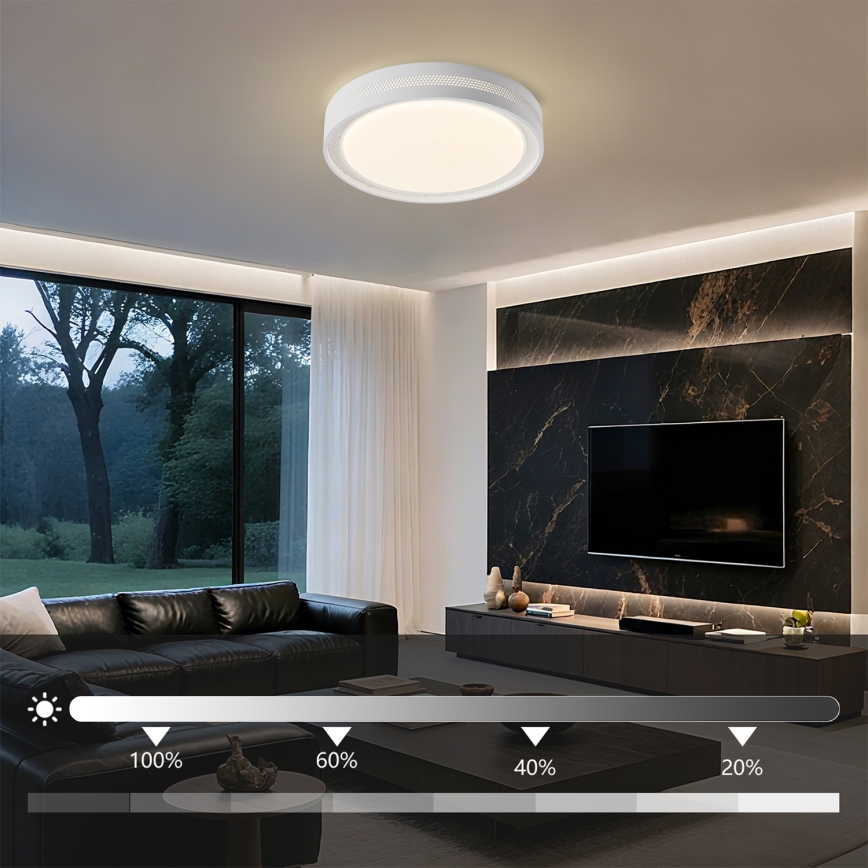 Brilagi - LED Stmívatelné stropní svítidlo KREON LED/54W/230V 3000-6000K bílá pr. 38 cm + dálkové ovládání