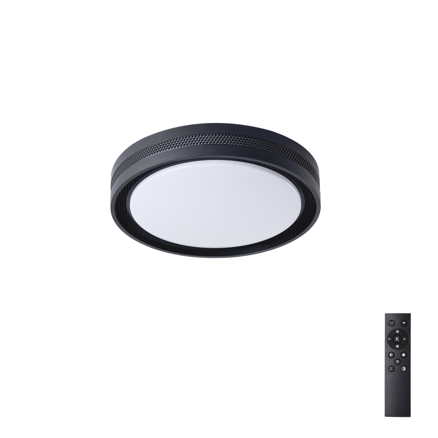 Brilagi - LED Stmívatelné stropní svítidlo KREON LED/54W/230V 3000-6000K černá pr. 38 cm + dálkové ovládání