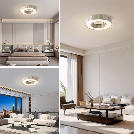 Brilagi - LED Stmívatelné stropní svítidlo LUMIX LED/48W/230V 3000-6000K béžová pr. 50 cm + dálkové ovládání
