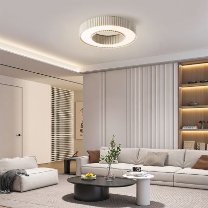 Brilagi - LED Stmívatelné stropní svítidlo LUMIX LED/48W/230V 3000-6000K béžová pr. 50 cm + dálkové ovládání
