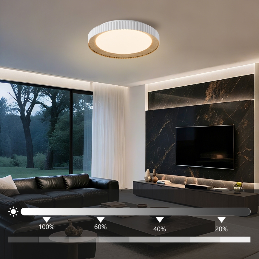 Brilagi - LED Stmívatelné stropní svítidlo NEXO LED/48W/230V 3000-6000K bílá pr. 43 cm + dálkové ovládání