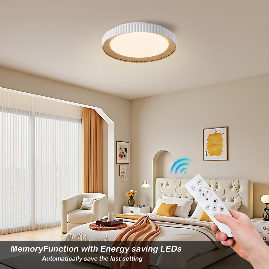 Brilagi - LED Stmívatelné stropní svítidlo NEXO LED/48W/230V 3000-6000K bílá pr. 43 cm + dálkové ovládání
