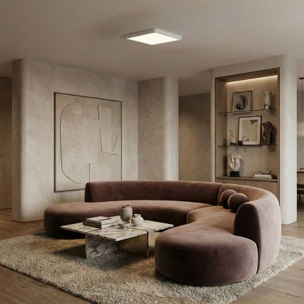 Brilagi - LED Stmívatelné stropní svítidlo ESTELA SQUARE LED/36W/230V 3000-6500K 31x31 cm bílá + dálkové ovládání