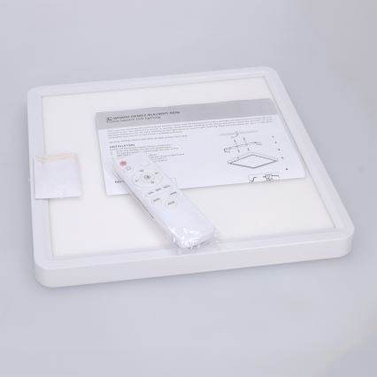 Brilagi - LED Stmívatelné stropní svítidlo ESTELA SQUARE LED/36W/230V 3000-6500K 31x31 cm bílá + dálkové ovládání