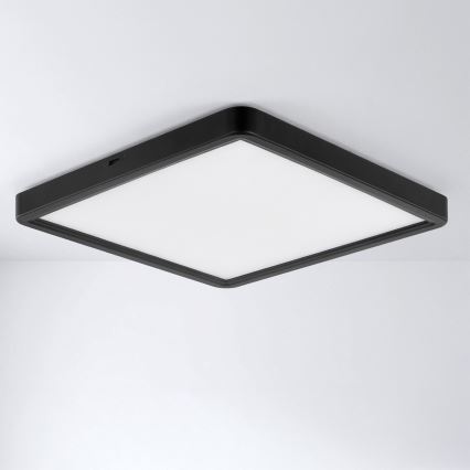 Brilagi - LED Stmívatelné stropní svítidlo ESTELA SQUARE LED/36W/230V 3000-6500K 31x31 cm černá + dálkové ovládání