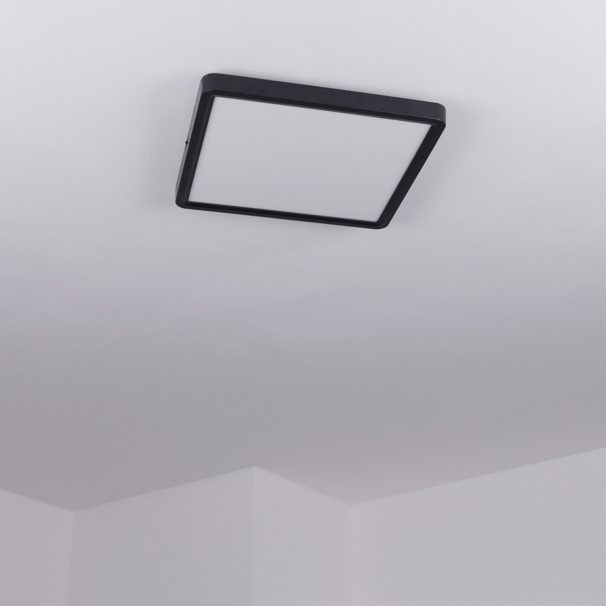 Brilagi - LED Stmívatelné stropní svítidlo ESTELA SQUARE LED/36W/230V 3000-6500K 31x31 cm černá + dálkové ovládání