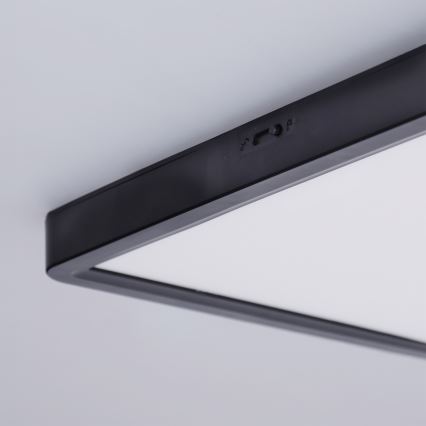Brilagi - LED Stmívatelné stropní svítidlo ESTELA SQUARE LED/36W/230V 3000-6500K 31x31 cm černá + dálkové ovládání