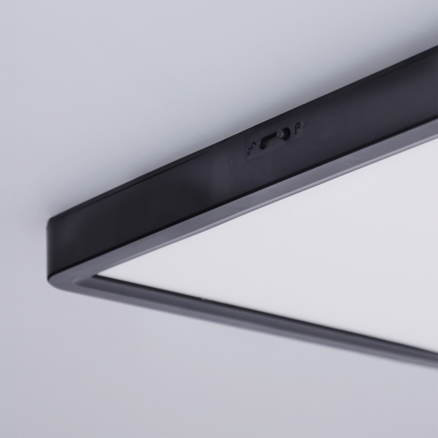 Brilagi - LED Stmívatelné stropní svítidlo ESTELA SQUARE LED/36W/230V 3000-6500K 31x31 cm černá + dálkové ovládání