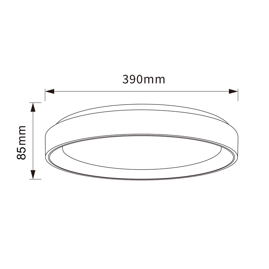 Brilagi - LED Stmívatelné stropní svítidlo FLOCO LED/48W/230V pr. 40 cm dekor dřeva/bílá + dálkové ovládání