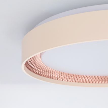 Brilagi - LED Stmívatelné stropní svítidlo WALDO LED/48W/230V 3000-6500K pr. 40 cm béžová/zlatá + dálkové ovládání