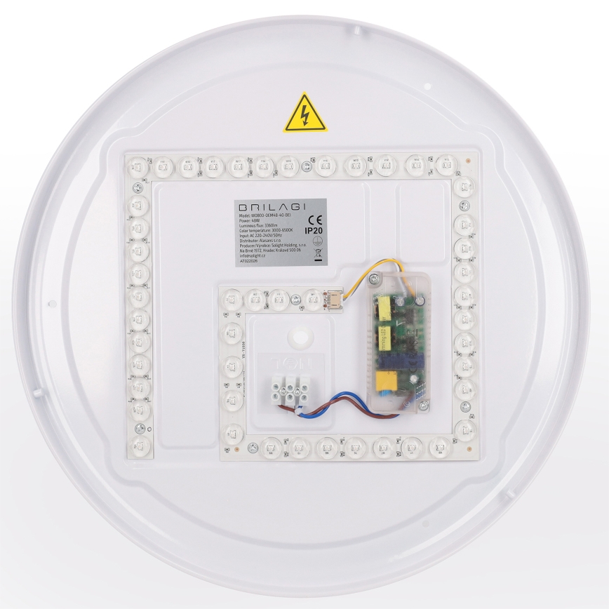 Brilagi - LED Stmívatelné stropní svítidlo WALDO LED/48W/230V 3000-6500K pr. 40 cm béžová/zlatá + dálkové ovládání