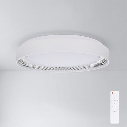 Brilagi - LED Stmívatelné stropní svítidlo WALDO LED/48W/230V 3000-6500K pr. 40 cm bílá/stříbrná + dálkové ovládání