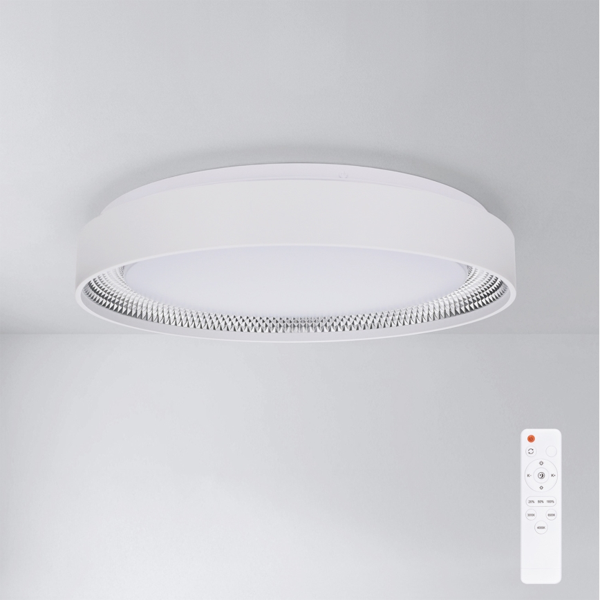 Brilagi - LED Stmívatelné stropní svítidlo WALDO LED/48W/230V 3000-6500K pr. 40 cm bílá/stříbrná + dálkové ovládání