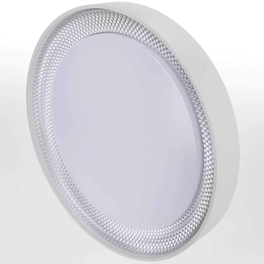 Brilagi - LED Stmívatelné stropní svítidlo WALDO LED/48W/230V 3000-6500K pr. 40 cm bílá/stříbrná + dálkové ovládání