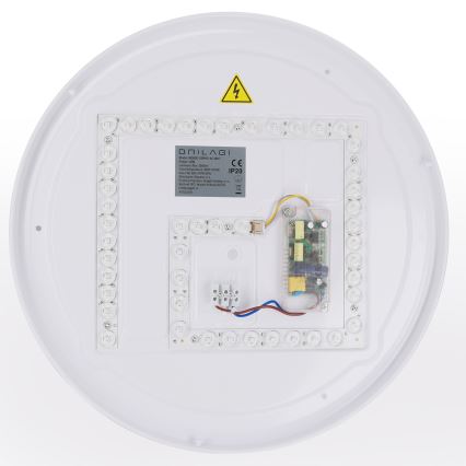 Brilagi - LED Stmívatelné stropní svítidlo WALDO LED/48W/230V 3000-6500K pr. 40 cm bílá/stříbrná + dálkové ovládání