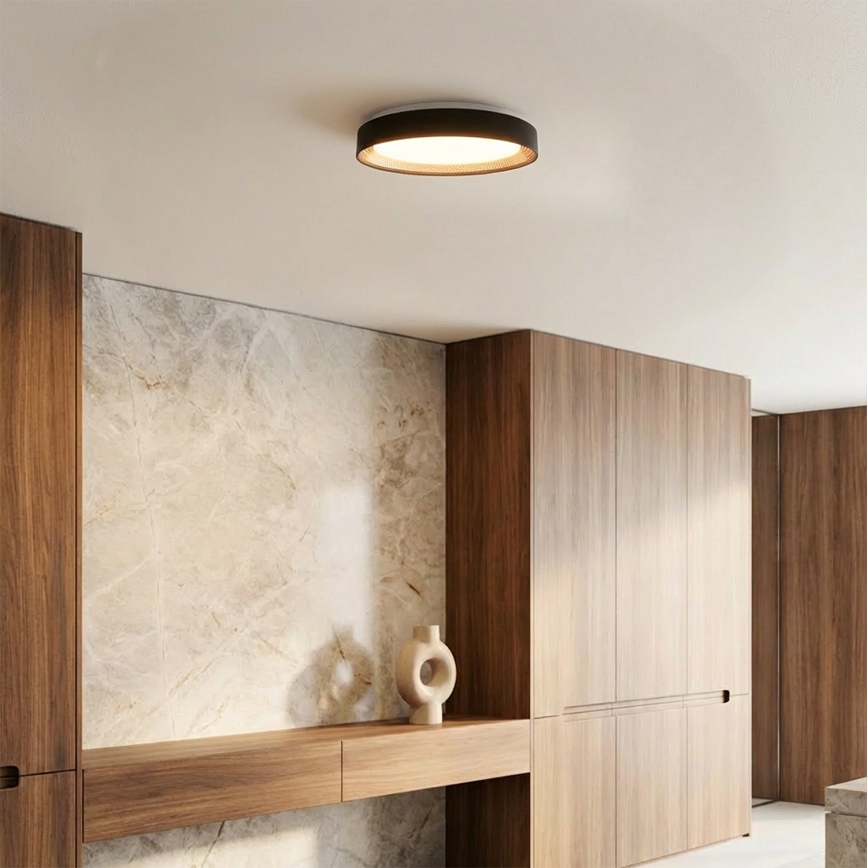 Brilagi - LED Stmívatelné stropní svítidlo WALDO LED/48W/230V 3000-6500K pr. 40 cm černá/zlatá + dálkové ovládání