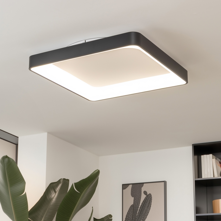Brilagi - LED Stmívatelné stropní svítidlo FALCON II LED/125W/230V 3000-6500K 60x60 cm černá + dálkové ovládání