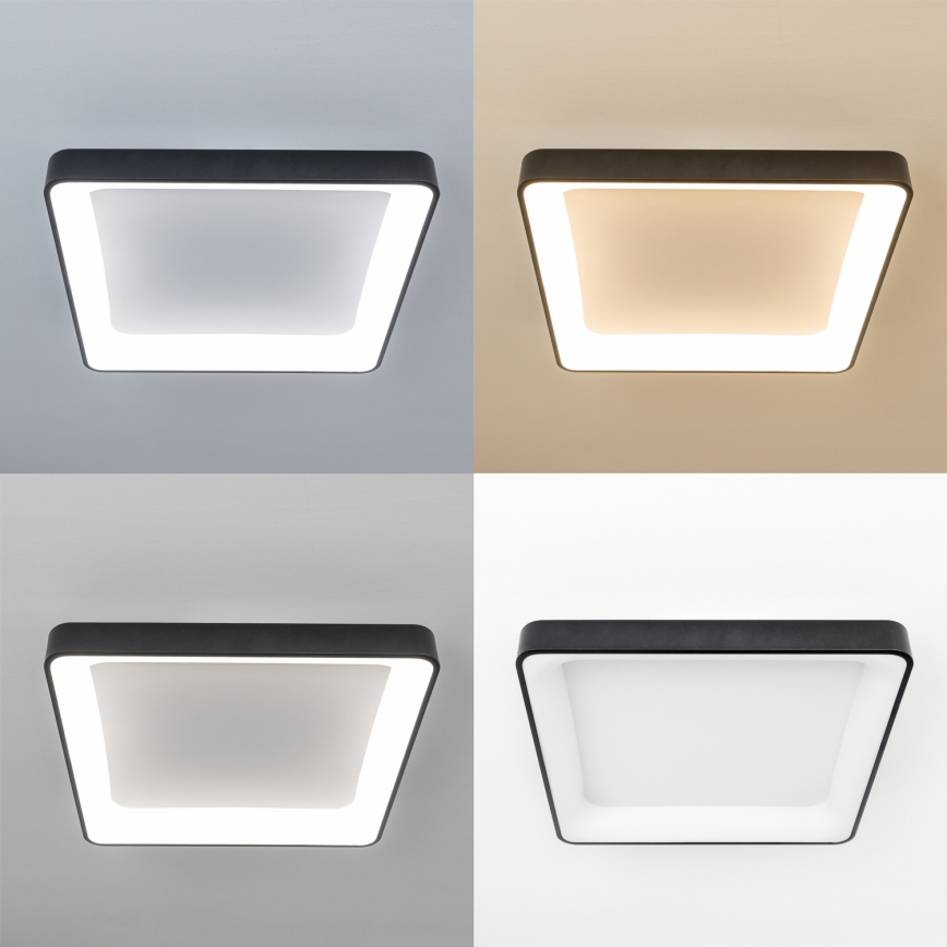 Brilagi - LED Stmívatelné stropní svítidlo FALCON II LED/125W/230V 3000-6500K 60x60 cm černá + dálkové ovládání