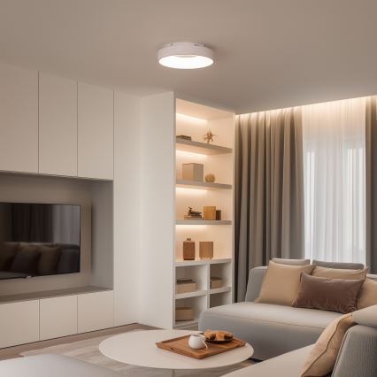 Brilagi - LED Stmívatelné stropní svítidlo FALCON II LED/67W/230V 3000-6500K pr. 40 cm bílá + dálkové ovládání